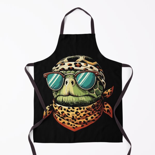 Item preview, Tortoise Turtle Wearing Leopard Scarf Wearing Sunglasses designed and sold by Artistoos.