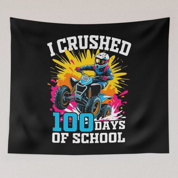 Item preview,  I Crushed 100 Days Of School 2025 Quad Dirt Bike Gift For Boys 100th designed and sold by JUSTBEELEGANT.
