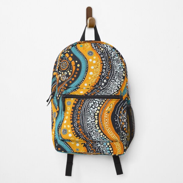 Item preview, Aboriginal Inspired Dot Art - Cultural Heritage River And Mountains designed and sold by GrinGalore.