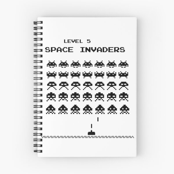 Item preview, Space invaders game (black) designed and sold by KetiaArtWorld.