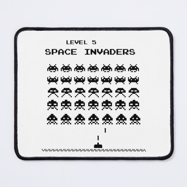 Item preview, Space invaders game (black) designed and sold by KetiaArtWorld.