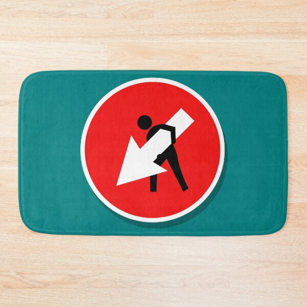 Item preview, Keep Right Funny Road Sign – Humorous Urban Street Art Design designed and sold by Fun Funky Designs.
