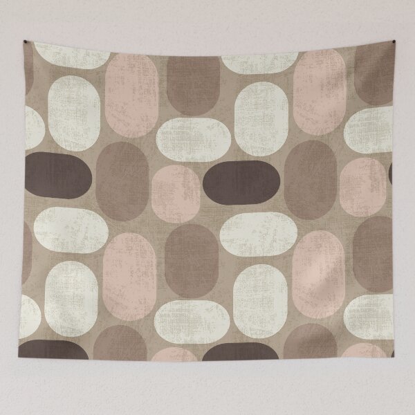 Item preview, Retro ovals in mocha mousse palette designed and sold by PerlaDesignArt.