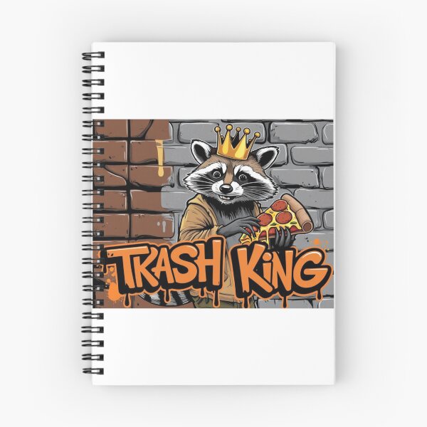 Item preview, Diseño de grafiti de pizza de mapache del rey de la basura designed and sold by LOLThreads.
