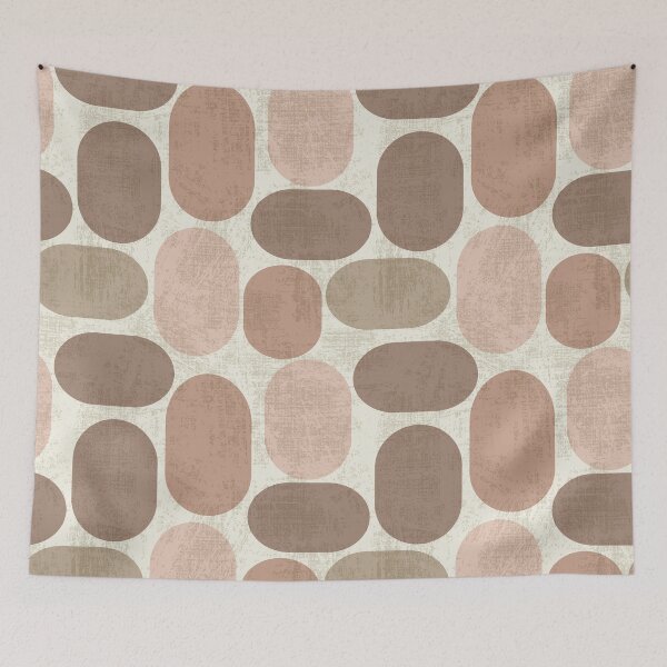 Item preview, Retro ovals in mocha mousse palette designed and sold by PerlaDesignArt.