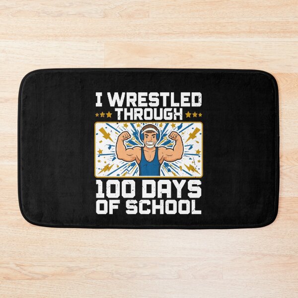 Item preview, I Wrestled Through 100 Days of School - Fun Wrestling Design Gift For Wrestler Boy 100th Day designed and sold by JUSTBEELEGANT.