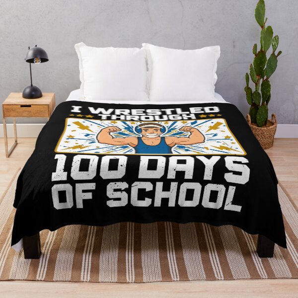 Item preview, I Wrestled Through 100 Days of School - Fun Wrestling Design Gift For Wrestler Boy 100th Day designed and sold by JUSTBEELEGANT.