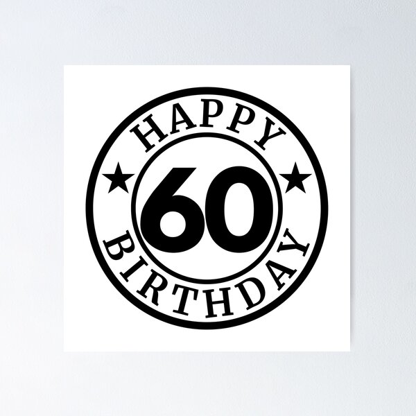 Artikelvorschau, Herzlichen Glückwunsch zum 60. Geburtstag | Wir feiern 60 Jahre entworfen und verkauft von highflycrafts.