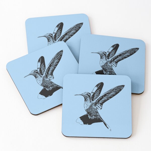 Item preview, Blue-throated Mountain-gem Hummingbird Black Design  designed and sold by designsasstultd.