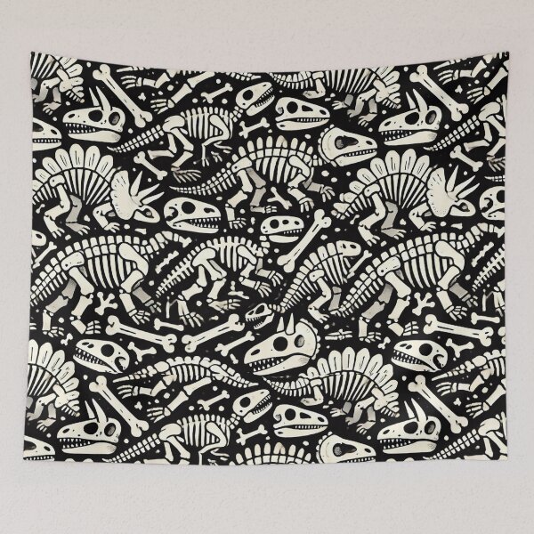 Item preview, Dinosaur Bone Adventure – Playful Pattern  designed and sold by KittyKatto.