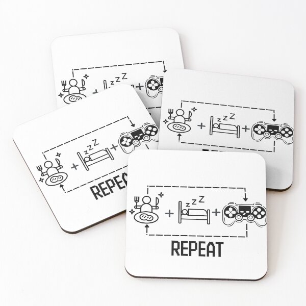 Item preview, Eat. Sleep. Game. Repeat designed and sold by counselormom.