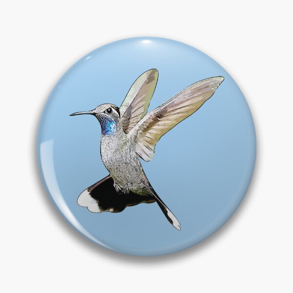 Item preview, Blue-throated Mountain-gem Hummingbird Black Alternate Design  designed and sold by designsasstultd.