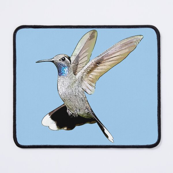 Item preview, Blue-throated Mountain-gem Hummingbird Black Alternate Design designed and sold by designsasstultd.