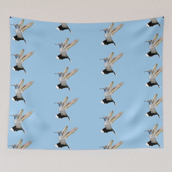 Item preview, Blue-throated Mountain-gem Hummingbird Black Alternate Design  designed and sold by designsasstultd.