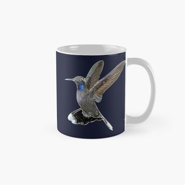 Item preview, Blue-throated Mountain-gem Hummingbird White Alternate Design  designed and sold by designsasstultd.