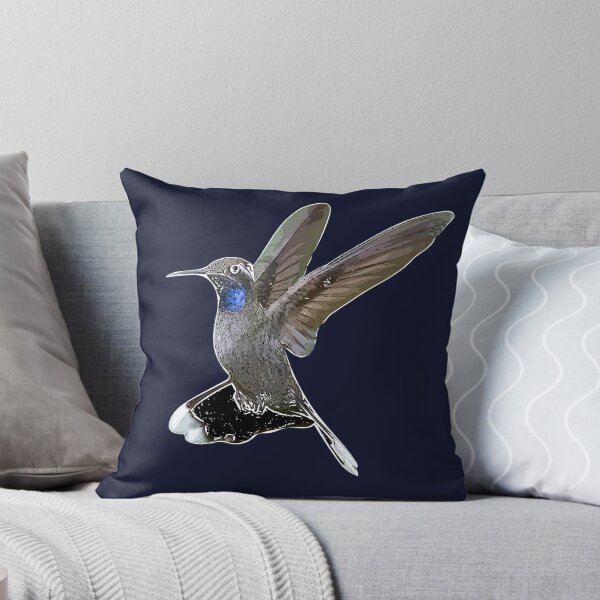 Item preview, Blue-throated Mountain-gem Hummingbird White Alternate Design  designed and sold by designsasstultd.