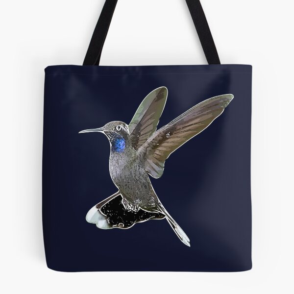 Item preview, Blue-throated Mountain-gem Hummingbird White Alternate Design  designed and sold by designsasstultd.