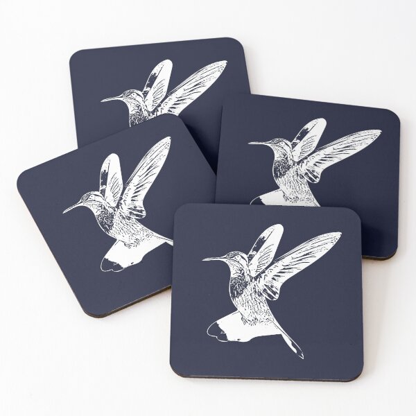 Item preview, Blue-throated Mountain-gem Hummingbird White Design  designed and sold by designsasstultd.