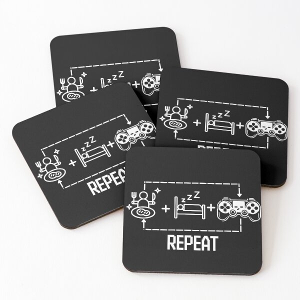 Item preview, Eat. Sleep. Game. Repeat. designed and sold by counselormom.