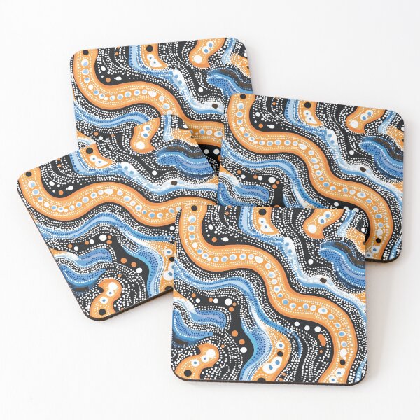 Item preview, Aboriginal Inspired Dot Art - Untitled Roads designed and sold by GrinGalore.