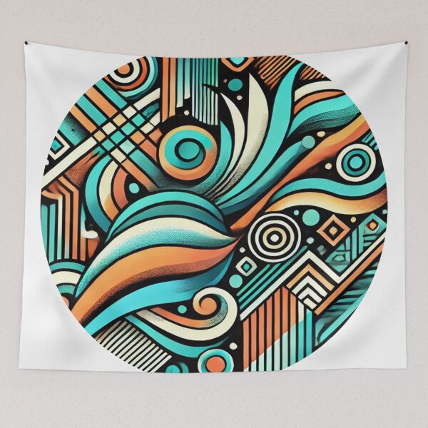 Item preview, "Vibrant Abstract T-Shirt Design: A Trendy Statement" designed and sold by MaviArt-ADesign.
