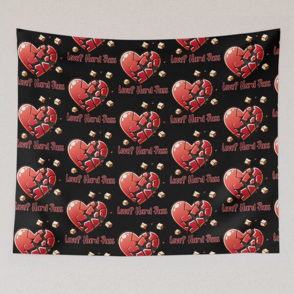Item preview, Love? Hard Pass - Shattered Heart Design designed and sold by Dantin.