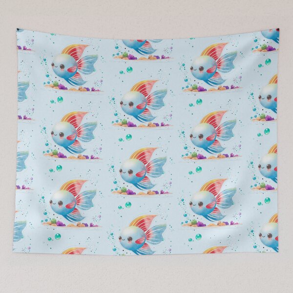 Item preview, Cute fish in watercolor designed and sold by SimoesArtistry.