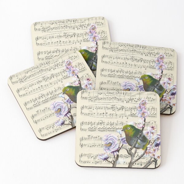 Item preview, Japanese Warbling White Eye designed and sold by Charlene's Art.