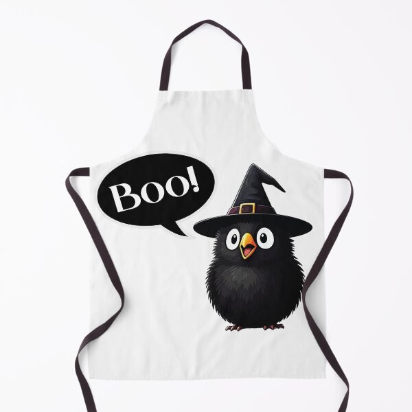 Item preview, Halloween bird witch says Boo! designed and sold by Esinald.