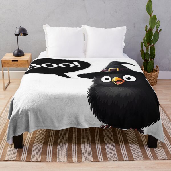 Item preview, Halloween bird witch says Boo! designed and sold by Esinald.