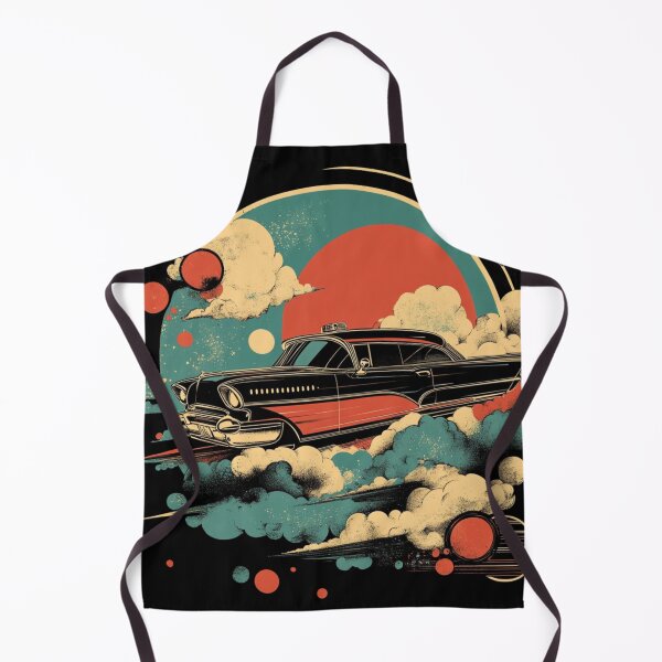 Item preview, Retro Futuristic Flying Car Poster designed and sold by VividCore.