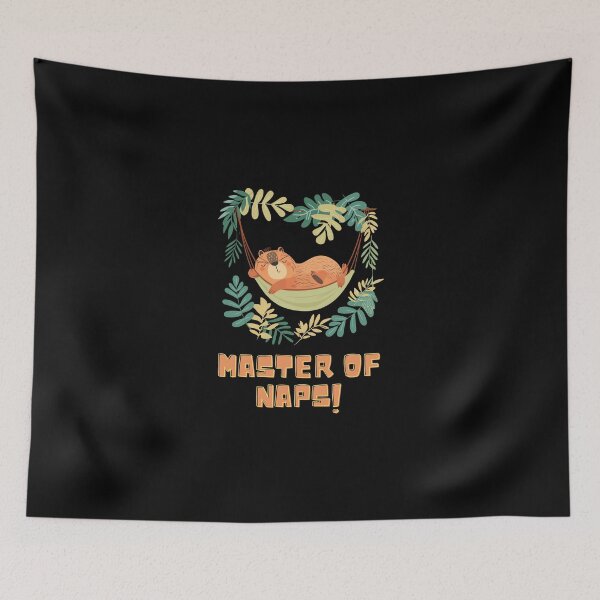 Item preview, Master of Naps! Capybara designed and sold by VisualArtsOasis.