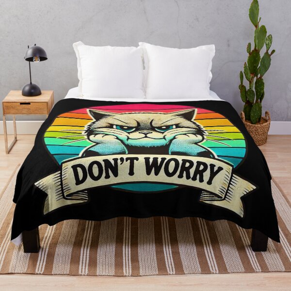 Item preview, Don't Worry Cat meme designed and sold by plushism.