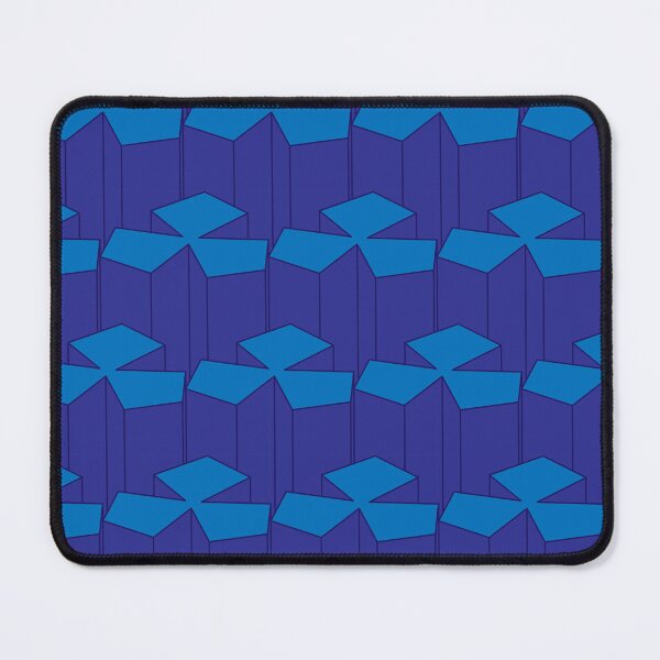 Item preview, Blue blocks isometric pattern designed and sold by AnnArtshock.