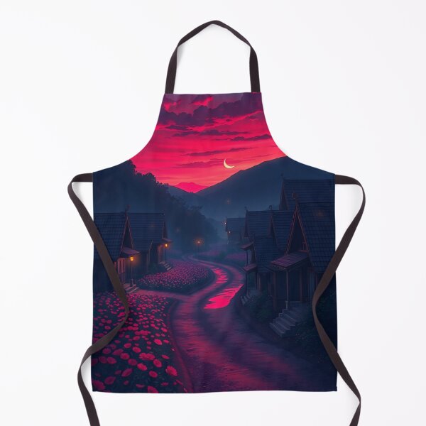 Item preview, Tranquil Anime Village at Dusk  designed and sold by typoinspired.