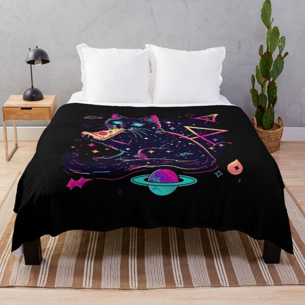 Item preview, Space Cat with Pizza designed and sold by VisualArtsOasis.