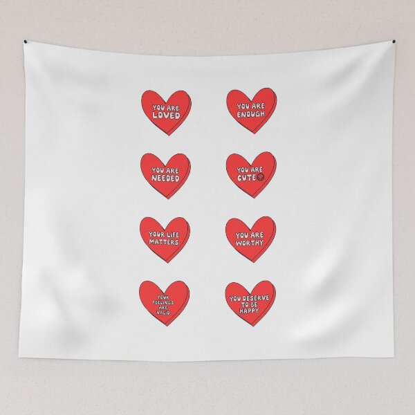 Item preview, Red Hearts Quotes Candies - Happy Valentine - Valentines Candies   designed and sold by Aesthetic Crew.
