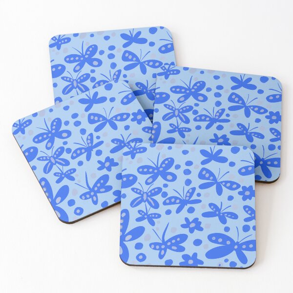 Item preview, Blue butterflies designed and sold by Lemontreeart63.