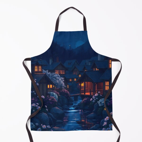 Item preview, A Tranquil Village under Dusky Light | Dawn and Dusk - Beautiful Nature designed and sold by typoinspired.
