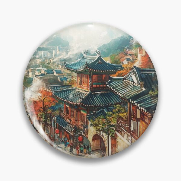 Item preview, Traditional Korean Village in Autumn designed and sold by Korea-Interest.