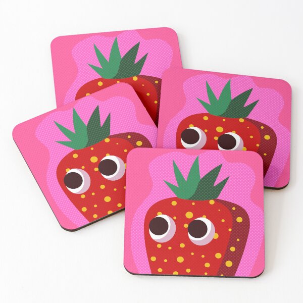Item preview, Strawberry Suprise! Pop Art Fruit Character designed and sold by lnewlfuk.