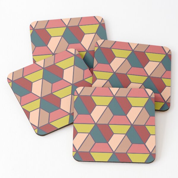 Item preview, Bold Retro Tessellation - colorful triangles designed and sold by colorofmagic.