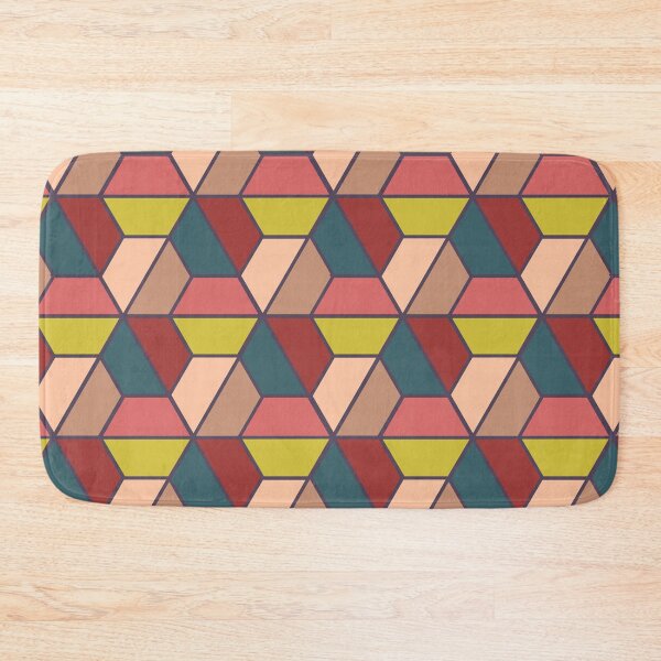 Item preview, Bold Retro Tessellation - colorful triangles designed and sold by colorofmagic.