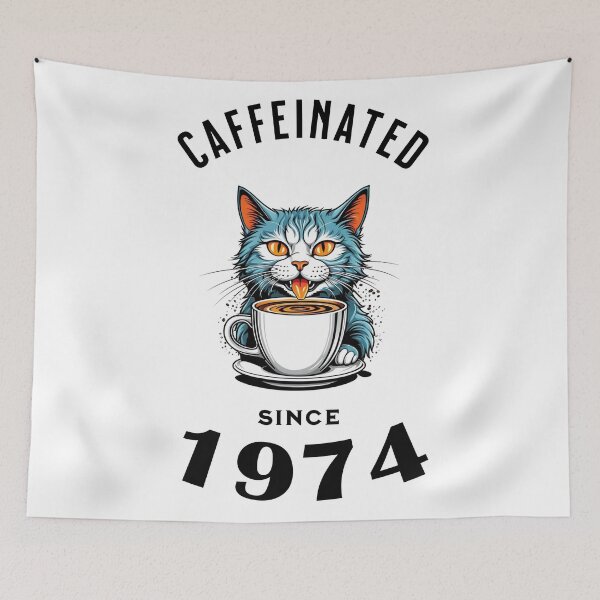 Item preview,  Cat Caffeinated Since 1974 designed and sold by LegendaryDesigns.