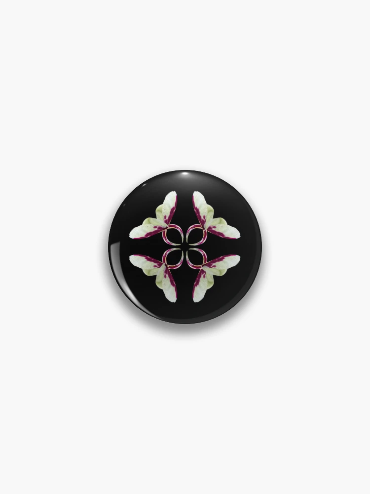 Thumbnail 1 of 3, Pin, Abstract flower pattern designed and sold by Meo Design.