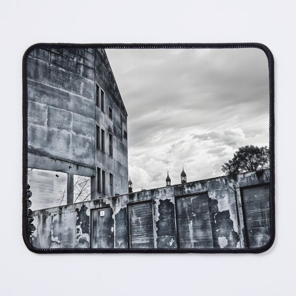 Item preview, Hovel photography black and white grey landscape city designed and sold by VonKalt.