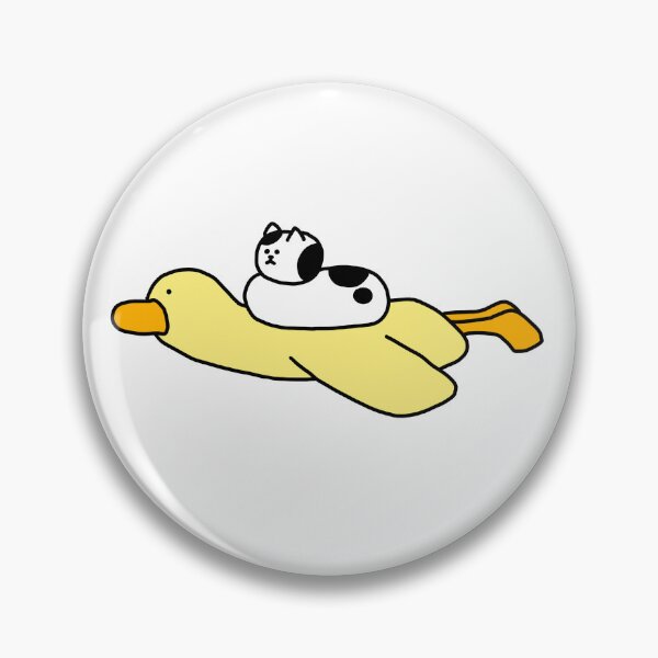 Item preview, a Cat on the Duck flying in the sky designed and sold by superbaechoo.