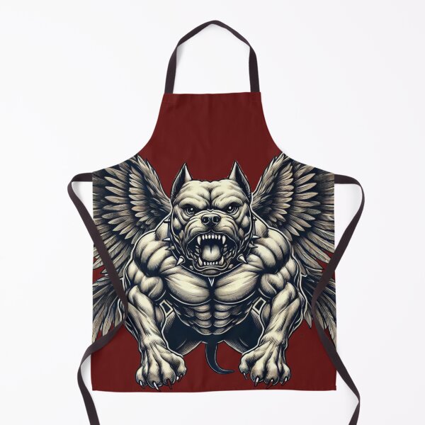 Item preview, Angry Pitbull with Majestic Eagle Wings – Hybrid Creature Art designed and sold by Nauert's.