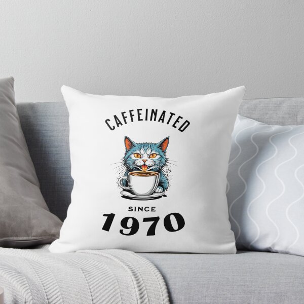Item preview, Cat Caffeinated Since 1970 designed and sold by LegendaryDesigns.