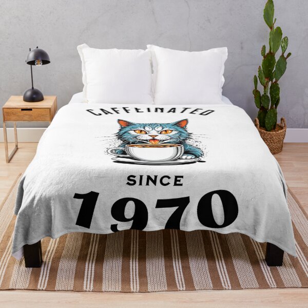 Item preview, Cat Caffeinated Since 1970 designed and sold by LegendaryDesigns.